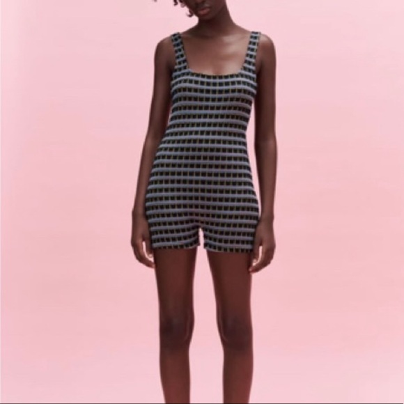 Zara Pants - Jacquard jumpsuit - shorts